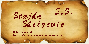 Stajka Škiljević vizit kartica